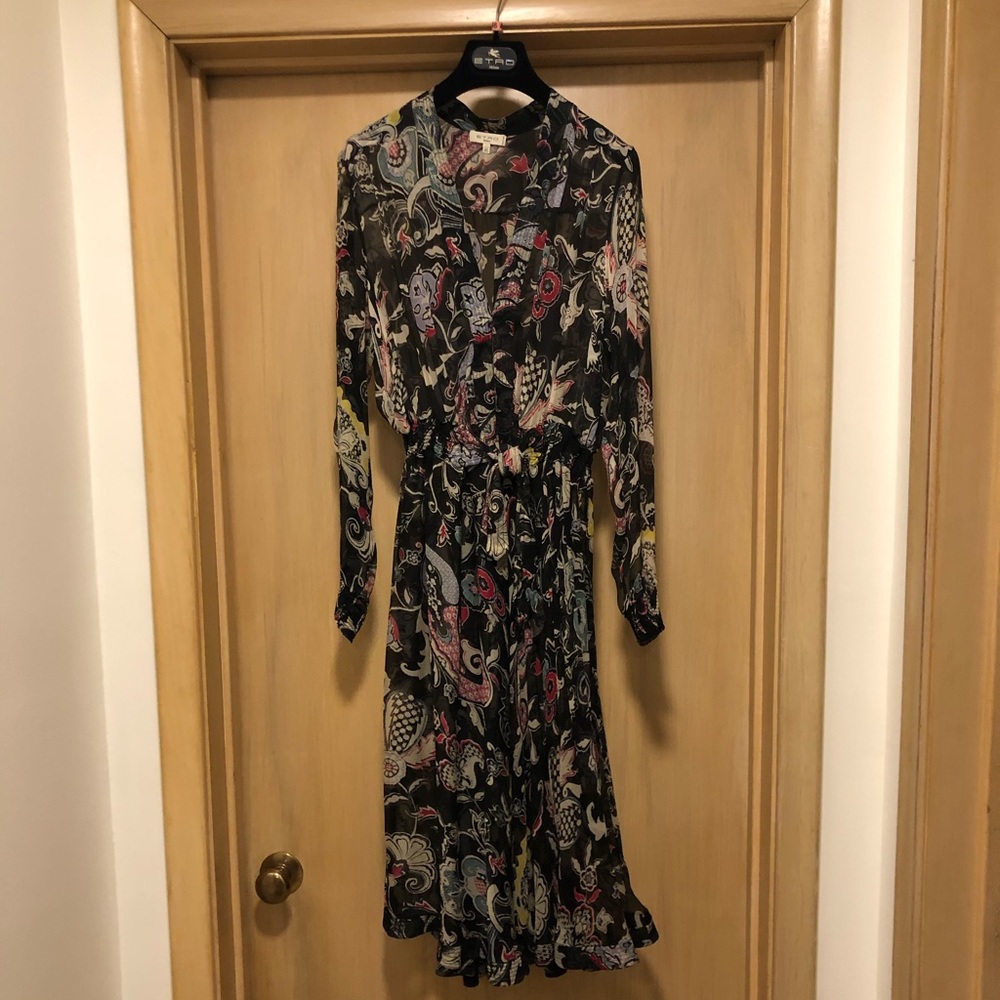 Womens Etro Chiffon Dress Size: 46